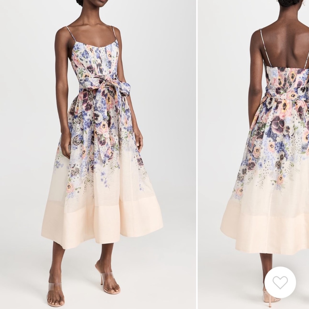 Zimmermann Tama Corset Midi Dress